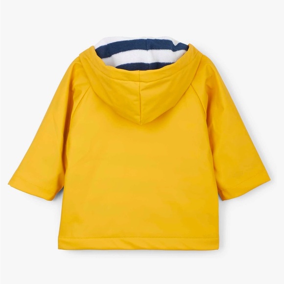 Hatley Yellow Raincoat with Striped Lining - Picture 2 of 8